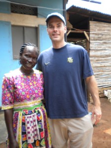 Shawn and Katherine in the village of Lokung