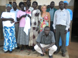 Teachers at Padibe Primary and me