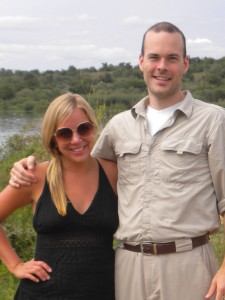 Shawn and I on the bank of the Nile